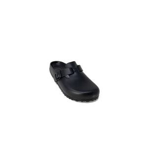 Schwarze Kunststoff-Clogs