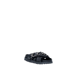 Schwarze Polyethylen-Sandale