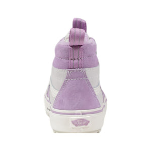 Lila Leder-High-Top-Sneaker