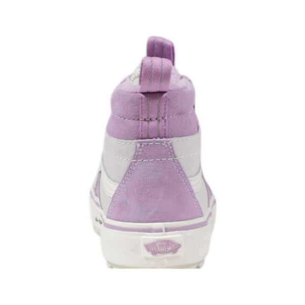 Lila Leder-High-Top-Sneaker