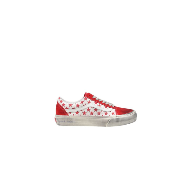Rote Wildleder-Sneaker Low-Top