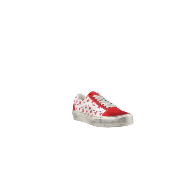 Rote Wildleder-Sneaker Low-Top