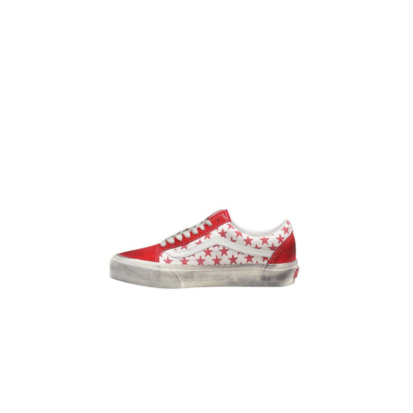 Rote Wildleder-Sneaker Low-Top