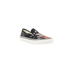 Schwarze Ledersneaker