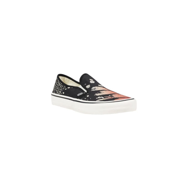 Schwarze Ledersneaker