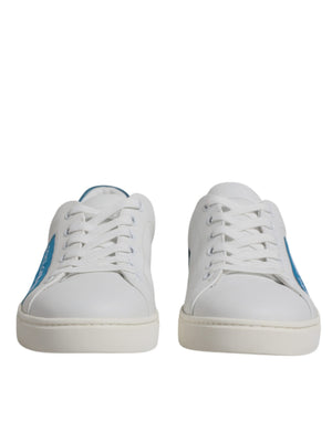 Weiß London Kalbsleder Turnschuhe Schuhe
