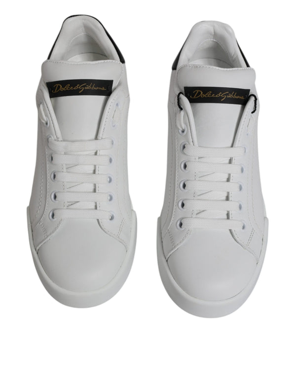Weißes Leder Klassische Low Top Sneakers Schuhe