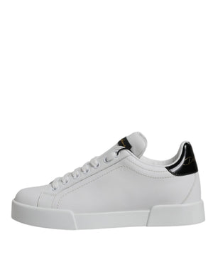 Weißes Leder Klassische Low Top Sneakers Schuhe