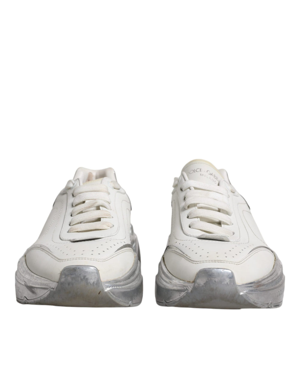 Weiß Silber Daymaster Low Top Turnschuhe Schuhe