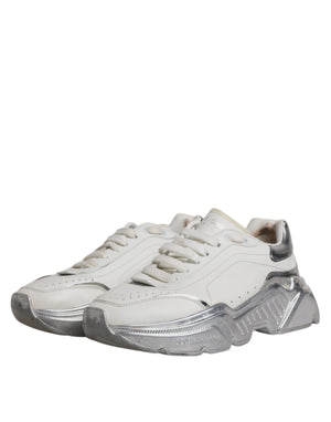 Weiß Silber Daymaster Low Top Turnschuhe Schuhe