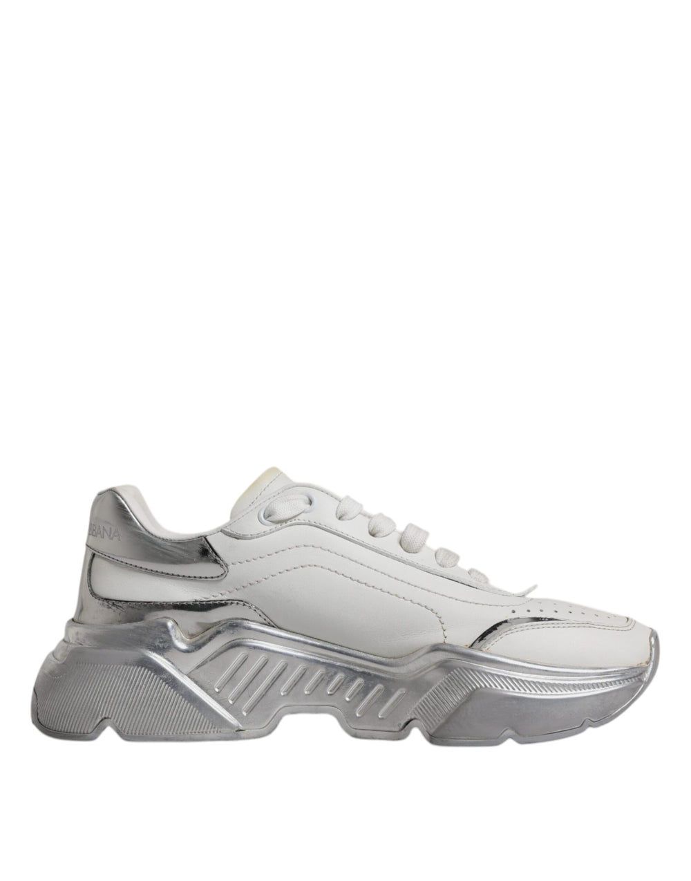 Weiß Silber Daymaster Low Top Turnschuhe Schuhe