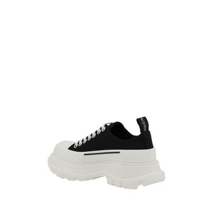 Robuste Sneaker aus schwarzem Gummi