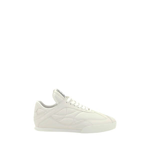 Weiße Kalbshaut Bos Taurus Sneakers mit niedrigem Schaft