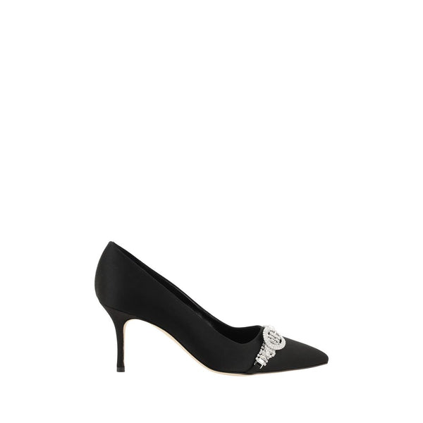 Schwarze Asapump Satin Pumps