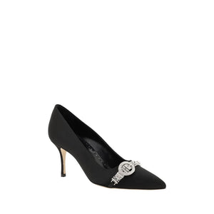 Schwarze Asapump Satin Pumps