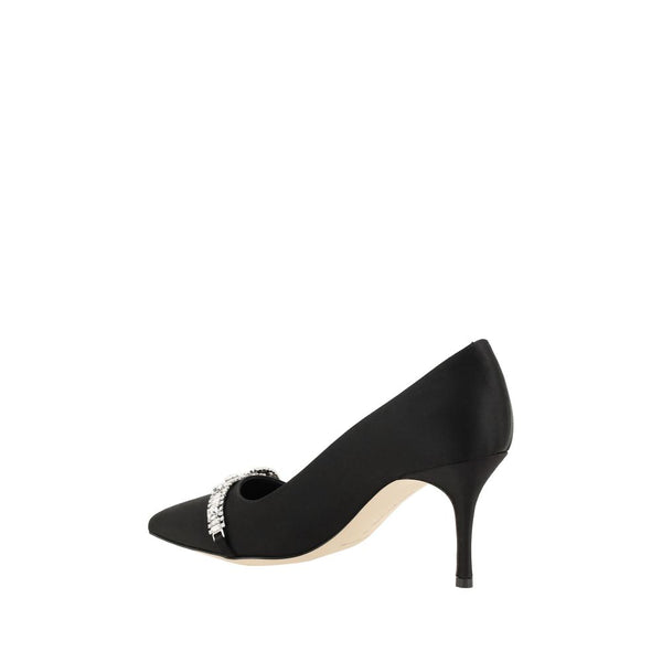 Schwarze Asapump Satin Pumps