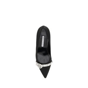 Schwarze Asapump Satin Pumps