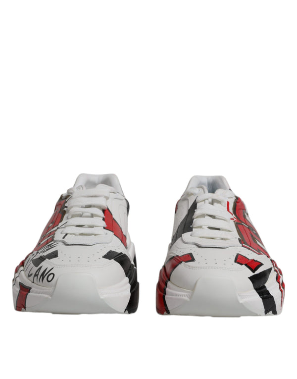 Weiß Daymaster Hand gemalt Turnschuhe Schuhe