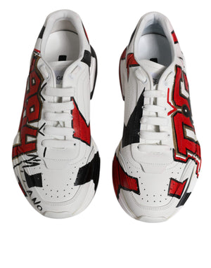 Weiß Daymaster Hand gemalt Turnschuhe Schuhe