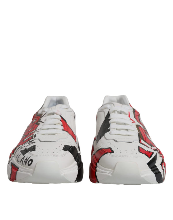 Weiß Daymaster Hand gemalt Turnschuhe Schuhe