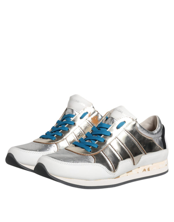 Multicolor Leder Low Top Sneakers Schuhe