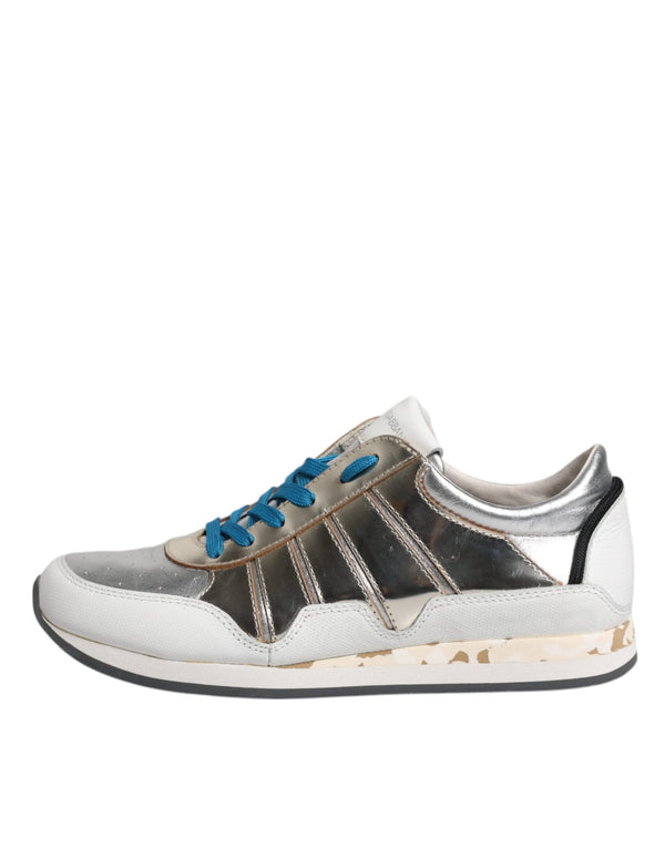 Multicolor Leder Low Top Sneakers Schuhe