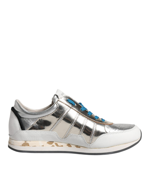 Multicolor Leder Low Top Sneakers Schuhe