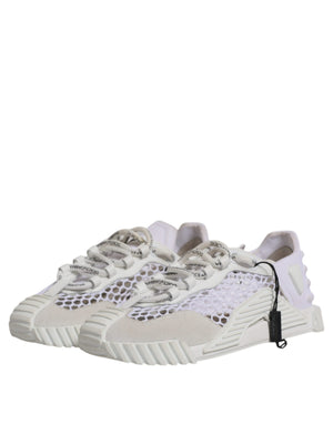 Weiß Mesh NS1 Low Top Sport Sneaker Schuhe