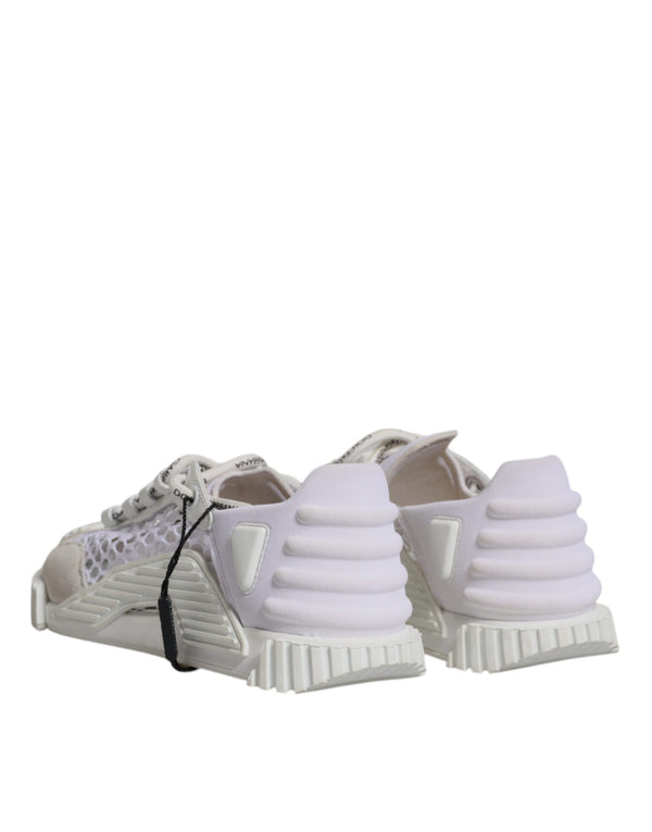 Weiß Mesh NS1 Low Top Sport Sneaker Schuhe