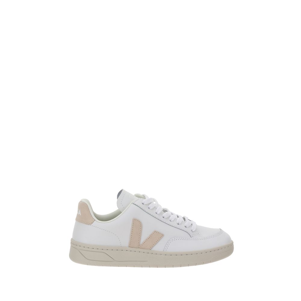 Weiße Gummisohle Sneakers mit niedrigem Schaft