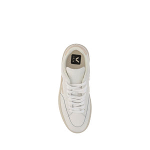 Weiße Gummisohle Sneakers mit niedrigem Schaft