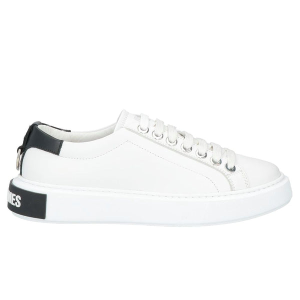 Weißes Kalbsleder Herren Sneaker