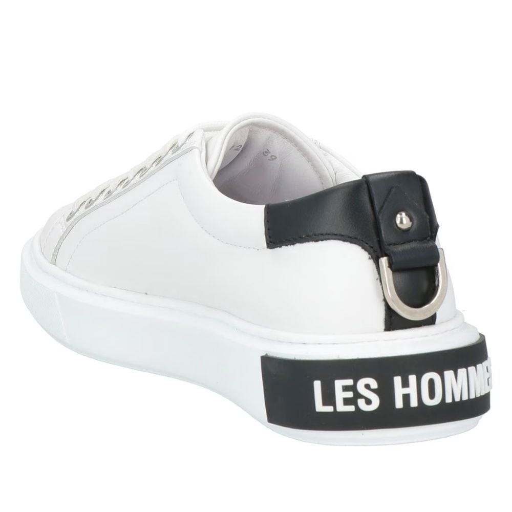 Weißes Kalbsleder Herren Sneaker