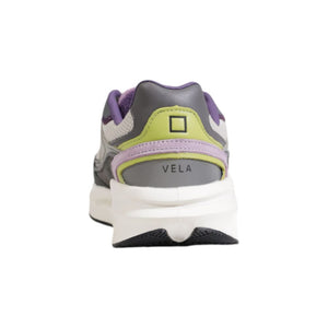 Graue Stoff-Sneaker mit dicker Sohle