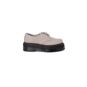 Lila Leder-Schnürstiefel