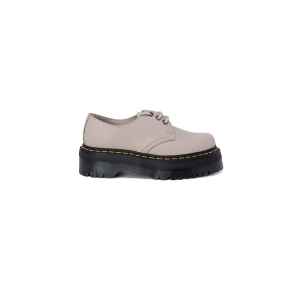 Lila Leder-Schnürstiefel
