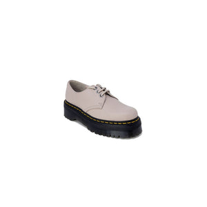 Lila Leder-Schnürstiefel
