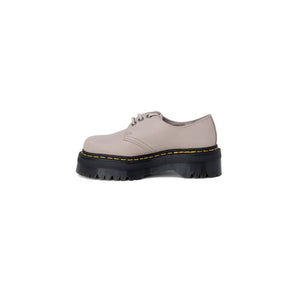 Lila Leder-Schnürstiefel