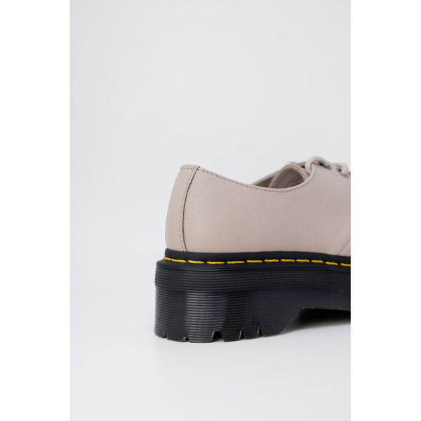 Lila Leder-Schnürstiefel