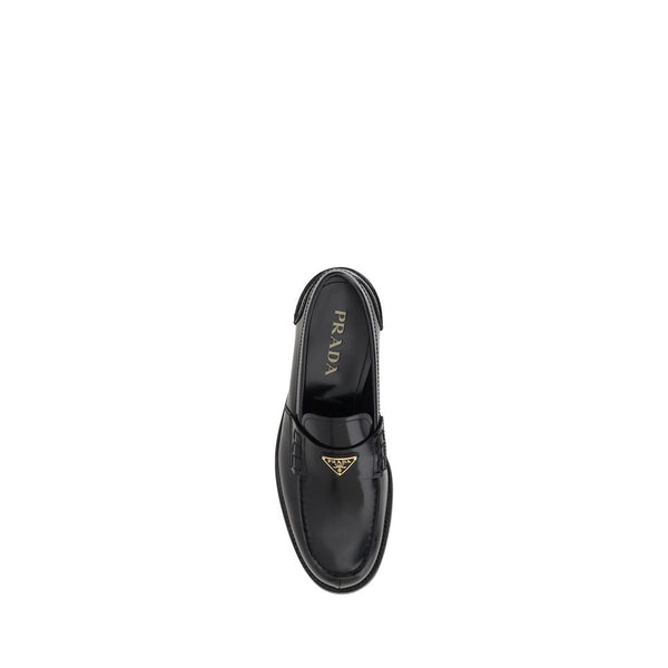 Schwarze Kalbsleder-Bos-Taurus-Slipper