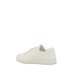 Weiße Gummisohle Sneakers mit niedrigem Schnitt