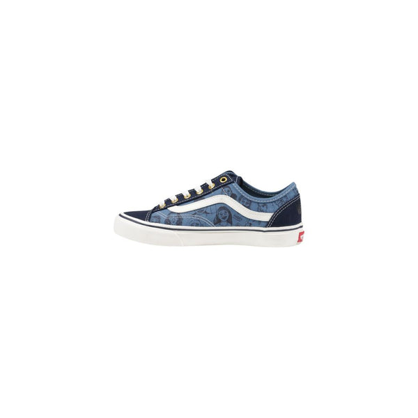 Dunkelblaue Wildleder-Sneaker mit niedrigem Schaft