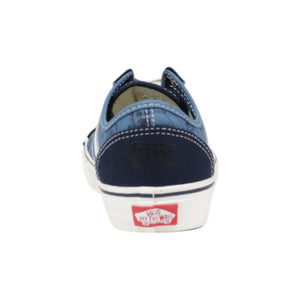 Dunkelblaue Wildleder-Sneaker mit niedrigem Schaft