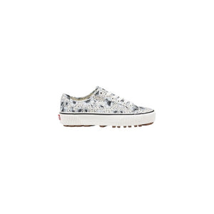 Blaue Textil-Sneakers mit niedrigem Schaft