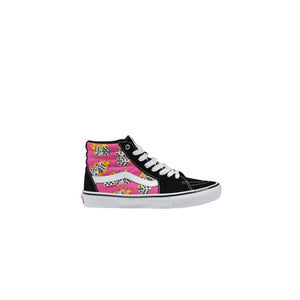 Pinke Wildleder-High-Top-Sneaker