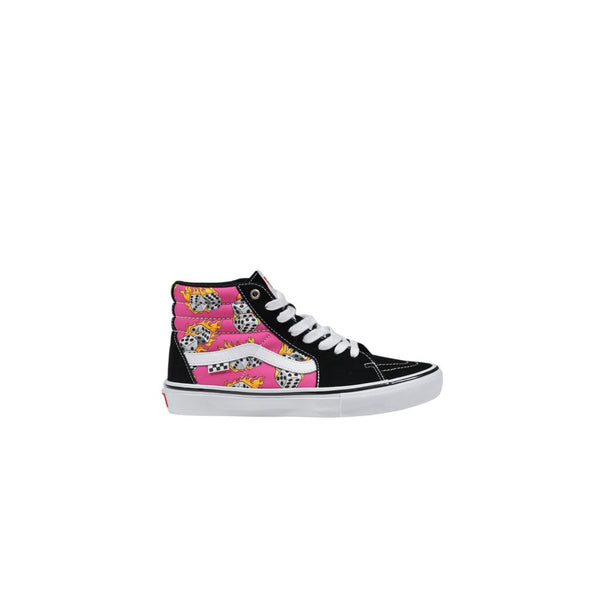 Pinke Wildleder-High-Top-Sneaker