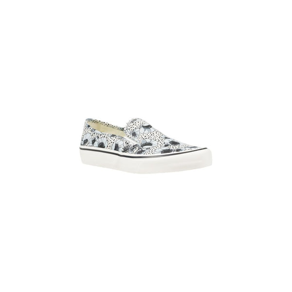 Blaue Leder-Sneaker mit niedrigem Schaft