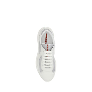 Weiße Kalbshaut Bos Taurus Sneakers mit niedrigem Schaft