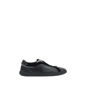 Schwarzes Leder G Set Sneakers