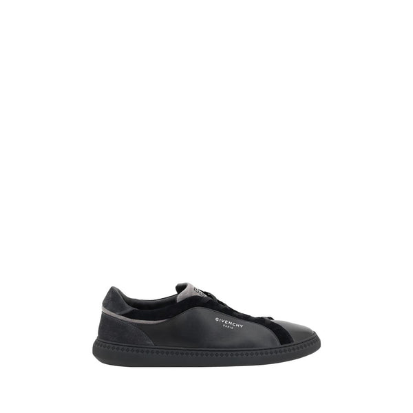 Schwarzes Leder G Set Sneakers